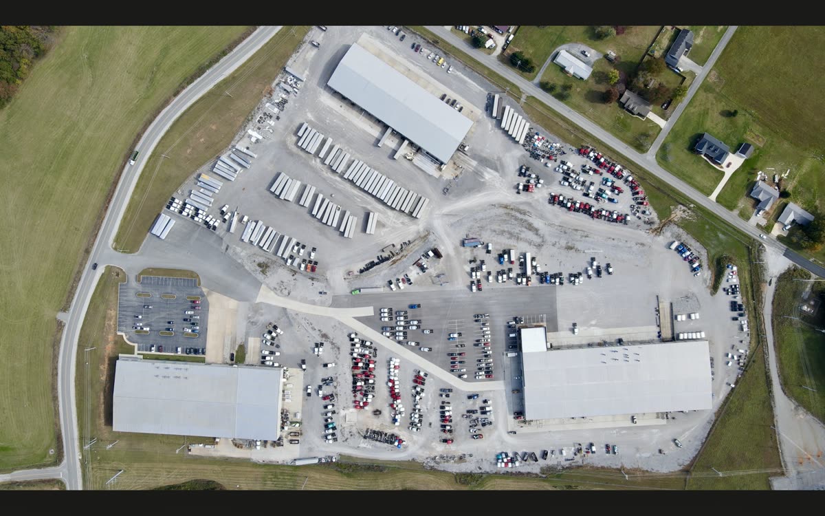 Aerial view of facility